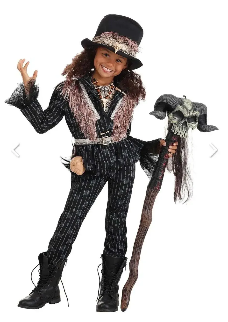 Premium Girl's Witch Doctor Costume Large New NWT Halloween Cosplay Spooky